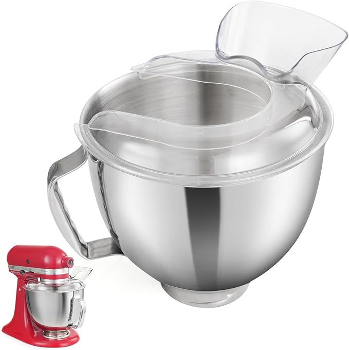 Gdrtwwh 5QT Bowl and Pouring Shield Attachment