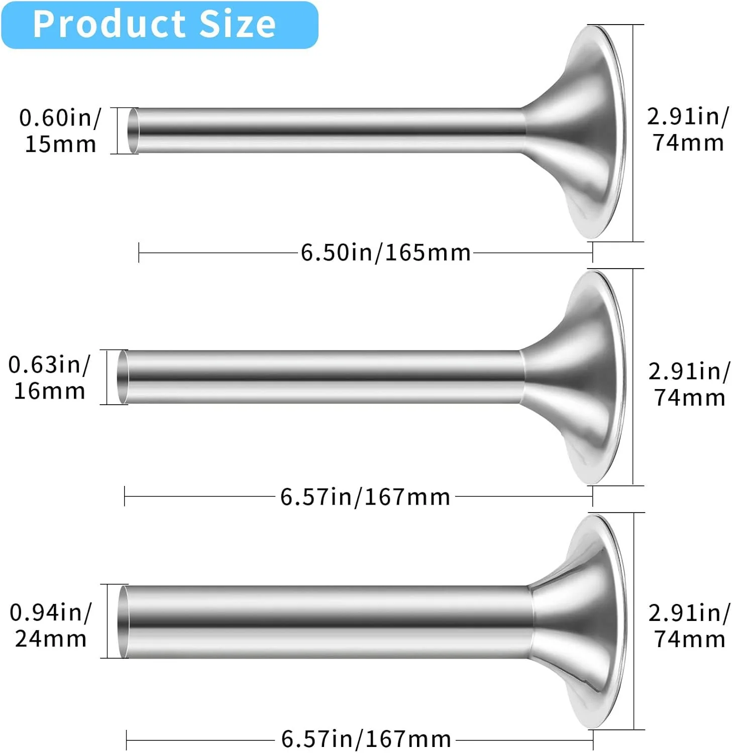 Gdrtwwh Sausage Stuffer Stuffer Tubes for Meat Grinder Attachment