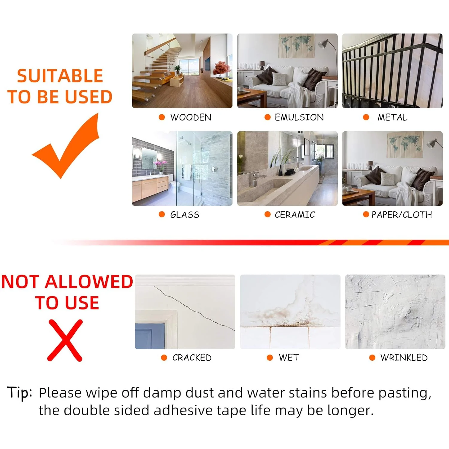 Gdrtwwh Double Sided Tape Heavy Duty