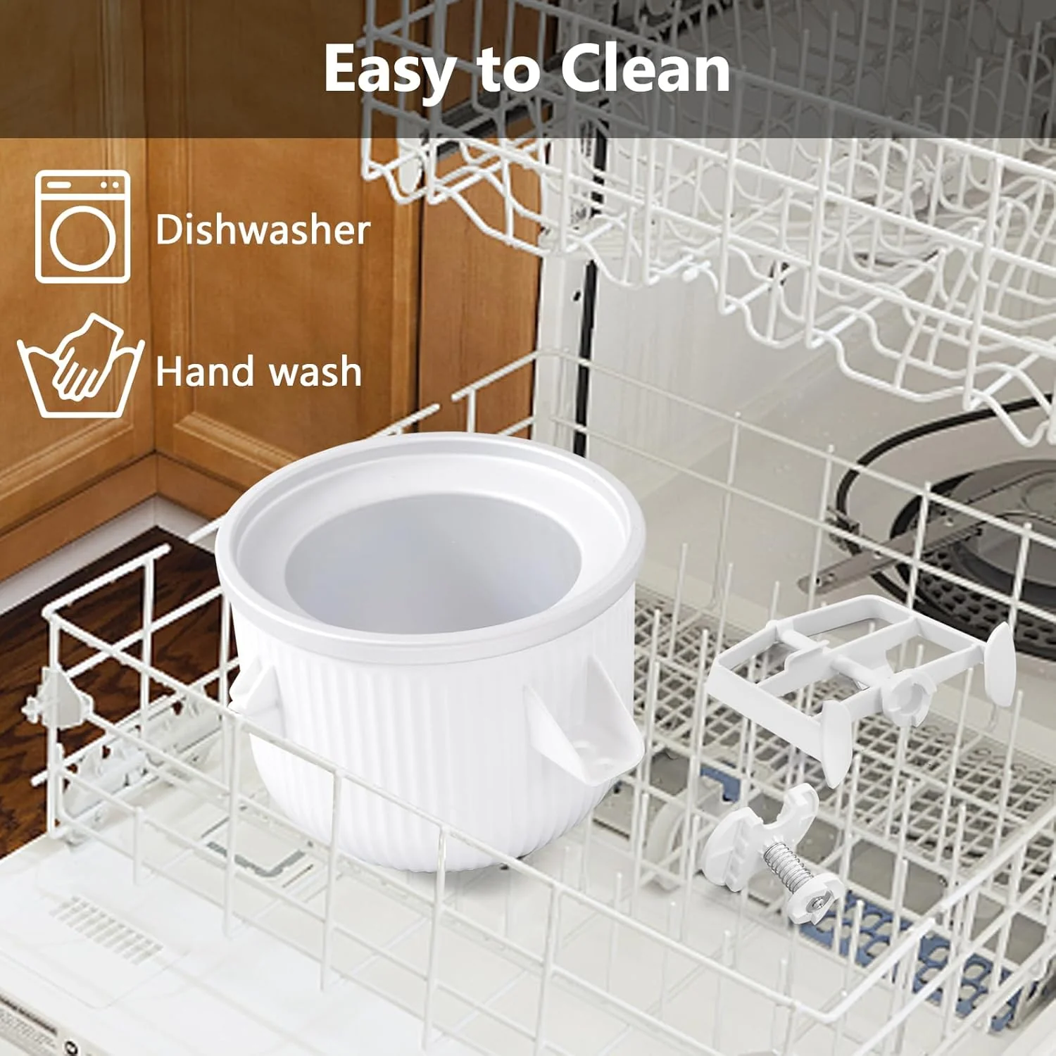 Gdrtwwh Ice Cream Attachment for Kitchenaid Stand Mixer