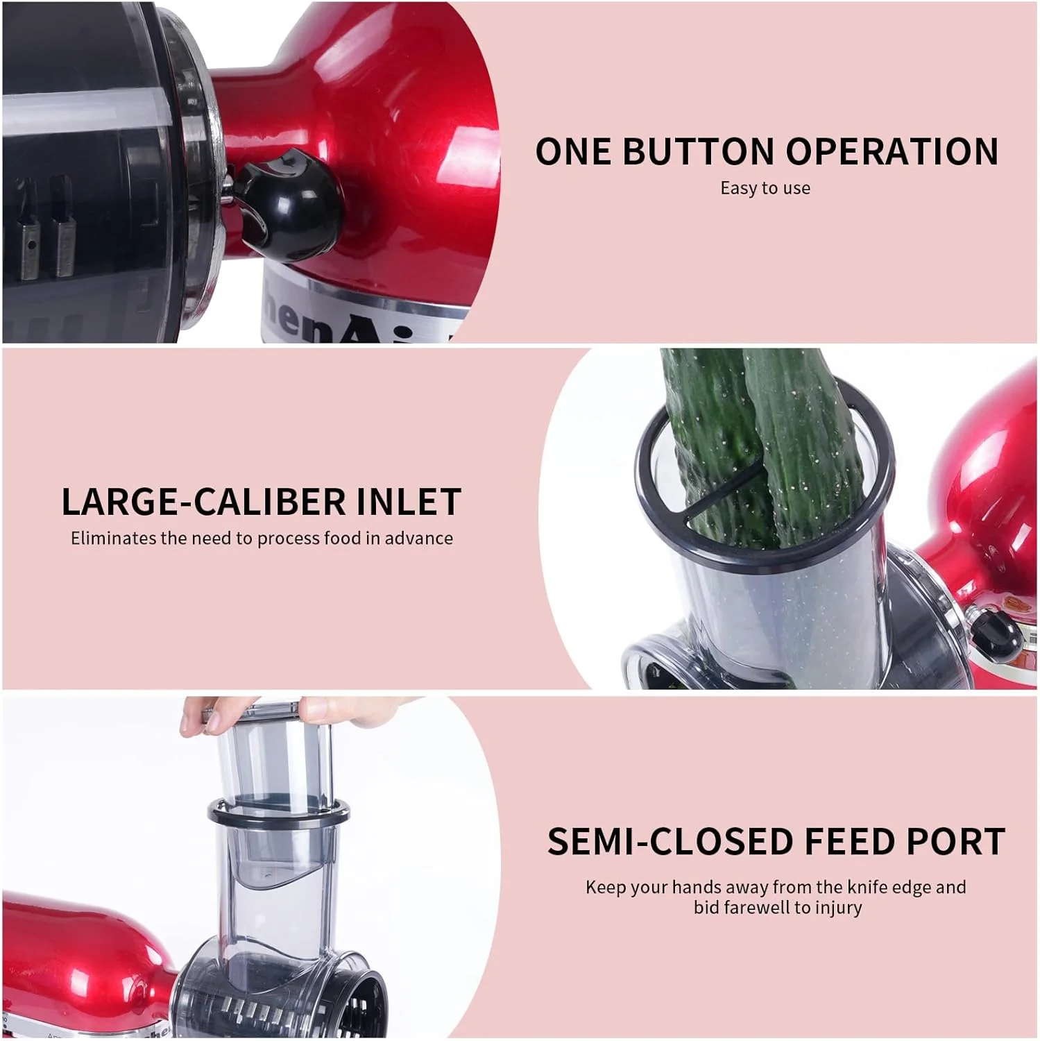 Gdrtwwh Slicer Shredder Attachment for KitchenAid Stand Mixer