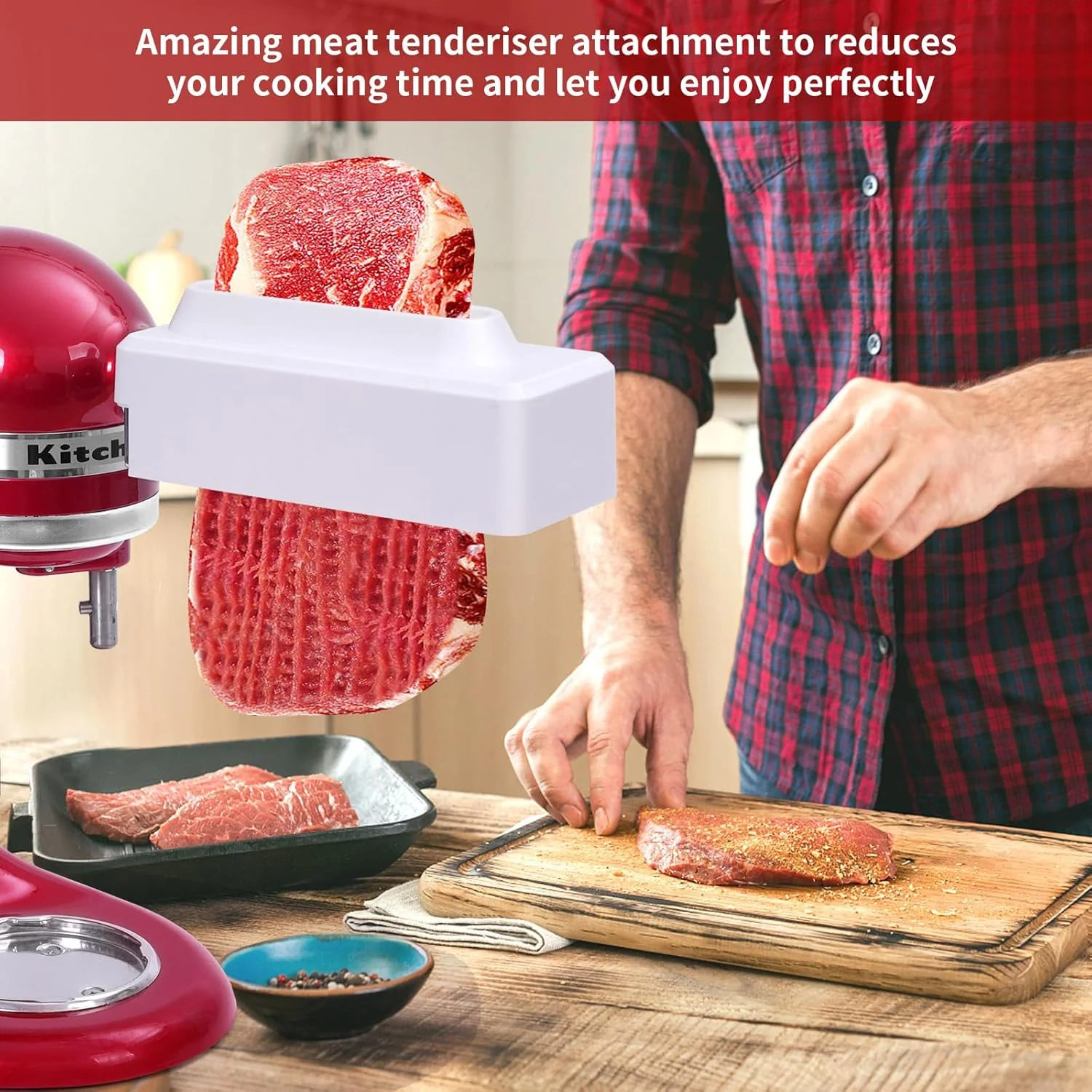 Gdrtwwh Meat Tenderizer Attachments for All KitchenAid Stand Mixers